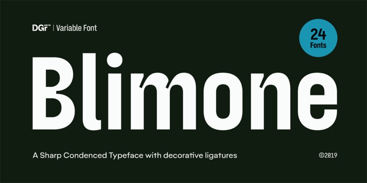 Example font Blimone #1